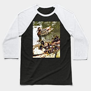 Duck Family Baseball T-Shirt